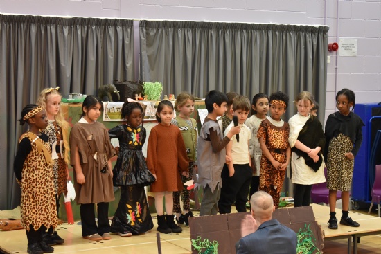 Year Two's Stone Age Assembly 2026