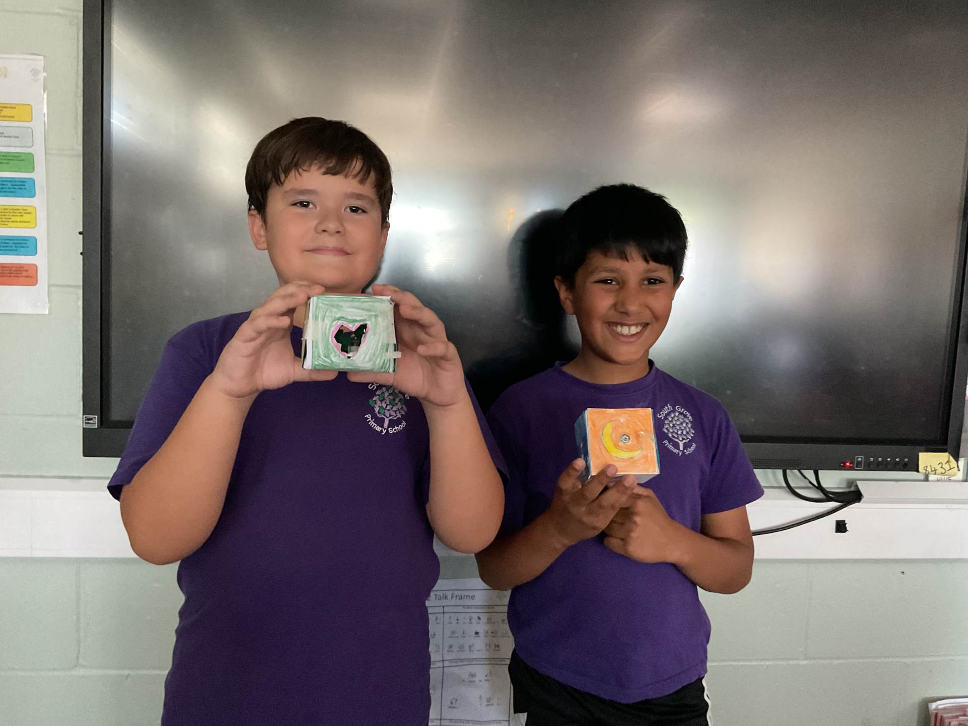 Year Four's Shadow Boxes